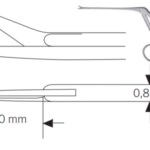 Micro Ear Forceps / Bellucci/ straight, / very delicate / st 8cm