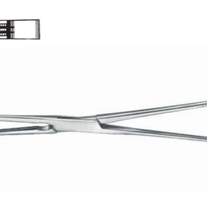 Forceps for kidney and pancreas / cross serrated jaw / Satinsky15,5 cm / 6"