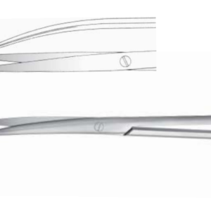 Dissecting Scissors/TC Gold14,5 cm / 5 4/ 8