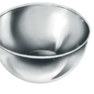 Stainless Steel Bowls, Measurers / 140 ccm0 80 x 40 mm