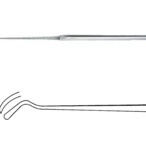 Micro Ear Hooks, Micro Dissectors / Fisch / Angled to Right 15 cm / 5 7 / 8"