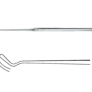 Micro Ear Hooks, Micro Dissectors / Fisch / Angled to left 15 cm / 5 7 / 8"